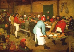 El banquete nupcial Brueghel el Viejo (1567)