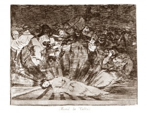Murió la verdad Goya sepia