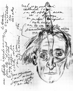 Dibujo, Antonin Artaud.