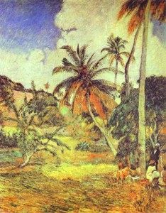 Palmeras en Martinica, Gaugin