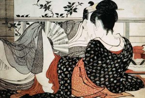 Utamaro - Los amantes