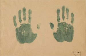 Empreinte des mains de l'artiste - Vassily Kandinsky