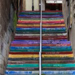 Escaleras de cimadevilla, arte urbano, Asturias