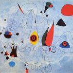 Mujeres y pájaros al salir el sol, Joan Miró