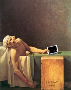 Marat con tablet 2