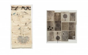 02) Kiki Smith. Sin Título (Doily drawing), 1994. Litografia, monotipo y collage.