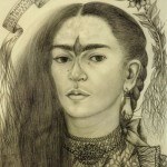 Autoretrato dedicado a  Marte R. Gómez, Frida Kahlo (1946)