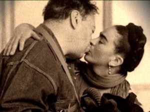 Frida y Diego, en la casa de San Ángel, en una fotografía de  Nickolas Muray