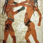 iMÁGEN I  –  PÚGILES DE AKROTIRI (1500 a C ) ISTA SANTORINI