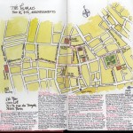Jan Allsopp. Map with walking route