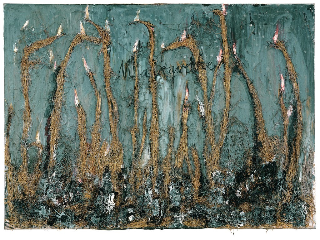 Margarethe. Acrílico-emulsión-paja sobre lienzo 280x400cm 1981