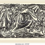 ernst-barlach-the-dog-catcher-german-1870-1938-1919-lithograph-edt22f
