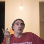 REP en su estudio. Foto: Diego Grispo.