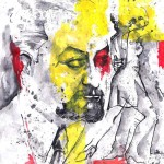 dibujo de raul ibarra sobre Manzi