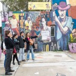 Paco Olveira y el Anartista en la Fundación Isla Maciel. Fotografía: Diego Grispo.