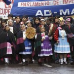 Movilización mapuche, 1999 en Nueva Imperial  (archivo Azkintuwe)