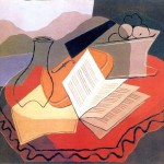 Still life with violin in front or an open window – Juan Gris (1926)