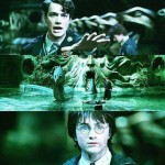 Voldemort y Harry adolescentes.