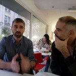 Juan Manuel Herbella con el Anartista.