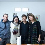 Axel Kiciloff con el Anartista. Fotografía: Diego Grispo.