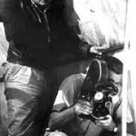 Quique Juárez en filmación