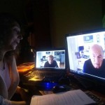 Horacio Altuna con el Anartista.