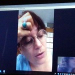 Laura Alcoba. En la entrevista con el Anartista.