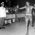 Abebe Bikila. Maratón olimpica. Roma, 1960