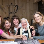 Nora Cortiñas con el Anartista. Fotografía: Diego Grispo.