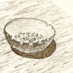 lo inesperado – un cenicero de bronce