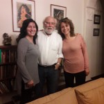 Juan Sasturain con el Anartista.