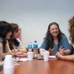 Diana Maffia con el Anartista. Fotografía: Diego Grispo.