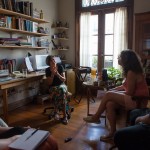 Liliana Heker con el Anartista. Fotografía: Diego Grispo.