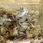 Un león cazar. Peter Paul Rubens