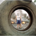 Bernardino Ávila. Primeros piquetes, 2001.