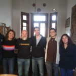 Sergio Maldonado y Andrea Antico con el Anartista.