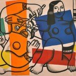 «Dos mujeres sosteniendo flores» de Fernand Léger