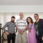 Martín Balza en su casa con el Anartista .Fotografía: Diego Grispo.