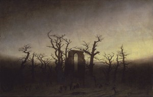 Abadía en el Eichwald, Caspar David Friedrich