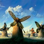Mariposas y molinos, Salvador Dalí