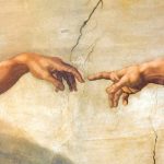 La creación de Adán -recorte-, Miguel Ángel