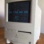 La pipa de Maggritte es el dibujo de una pipa, por eso no es una pipa. Esto realmente no es una PC, es una Mac. Alberto Kornblihtt