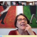 Sandra Russo con El Anartista, entrevista virtual. Fotografía, Ana Blayer. 1