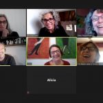 Sandra Russo con El Anartista, entrevista virtual. Fotografía, Ana Blayer. 2