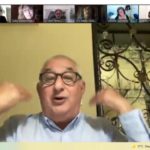 Adrián Paenza con El Anartista. Entrevista virtual. Fotografía, Ana Blayer.