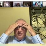 Adrián Paenza con El Anartista. Entrevista virtual. Fotografía, Ana Blayer. 2